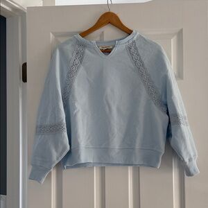 Francesca's Collections Sky Blue Knit Top